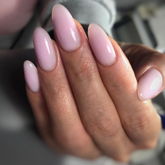 Комбинированный маникюр+ однотонное покрытие