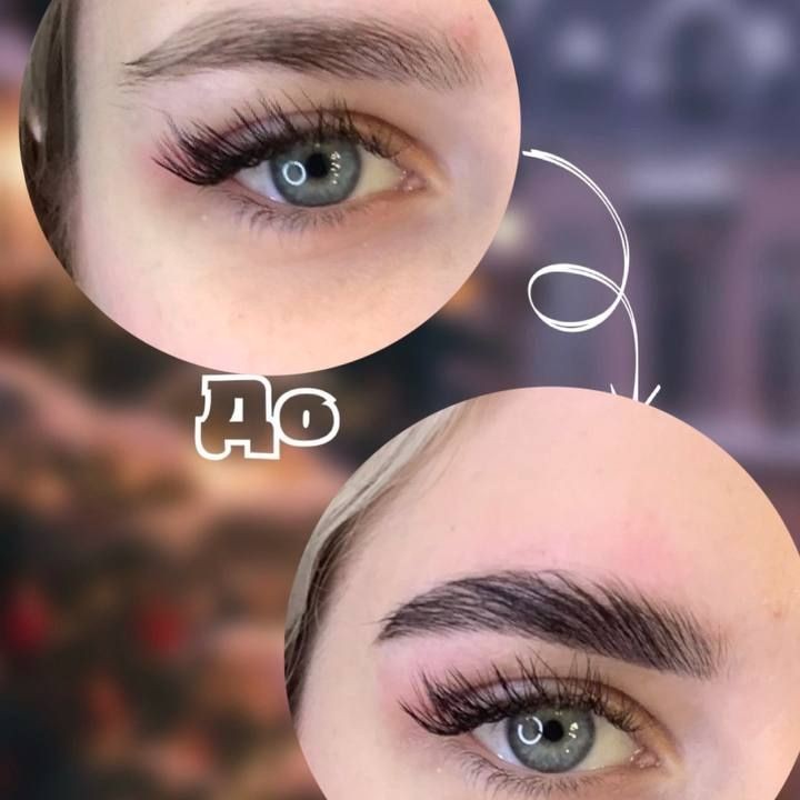 Окрашивание бровей  (краска или хна)