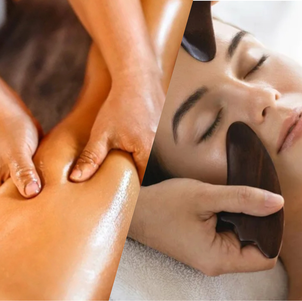 1+1 LIMFA: Лимфодренажный массаж тела+ массаж лица «Гуаша»