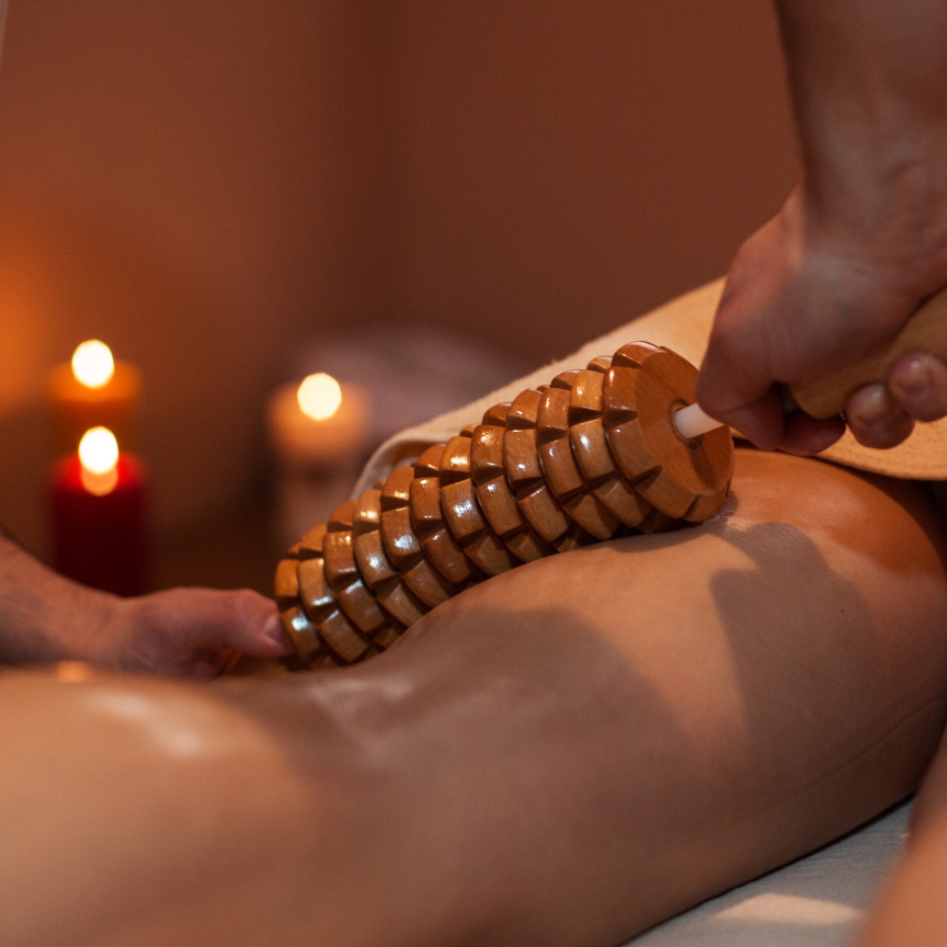 Partial Wood Therapy Massage