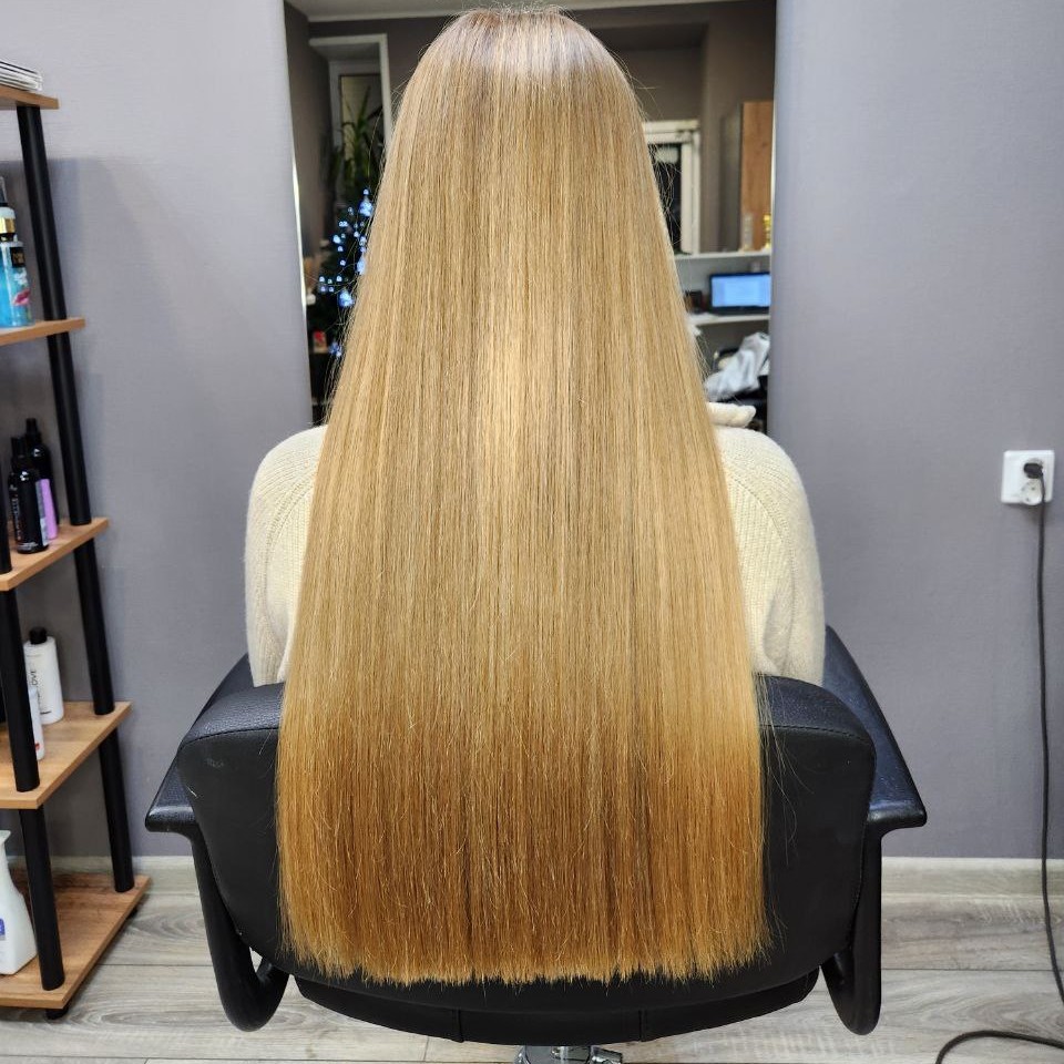 стрижка в один срез (цена без мытья головы)