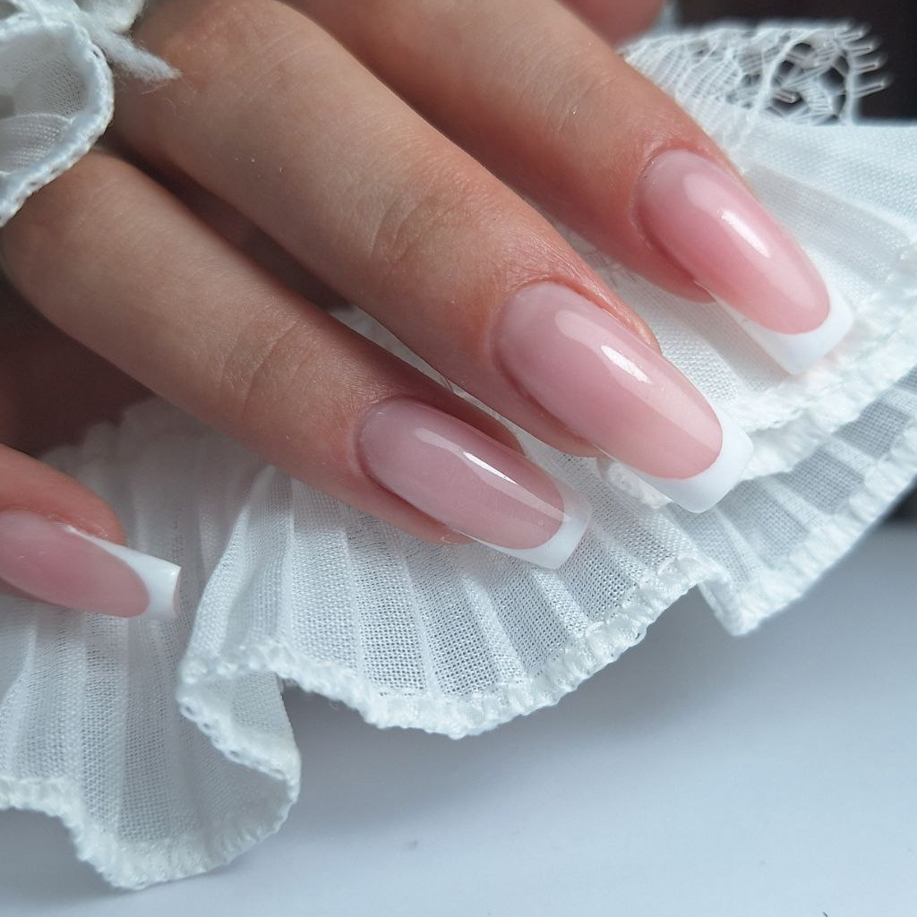 Покрытие длины более 1,5 см свободного края ногтя