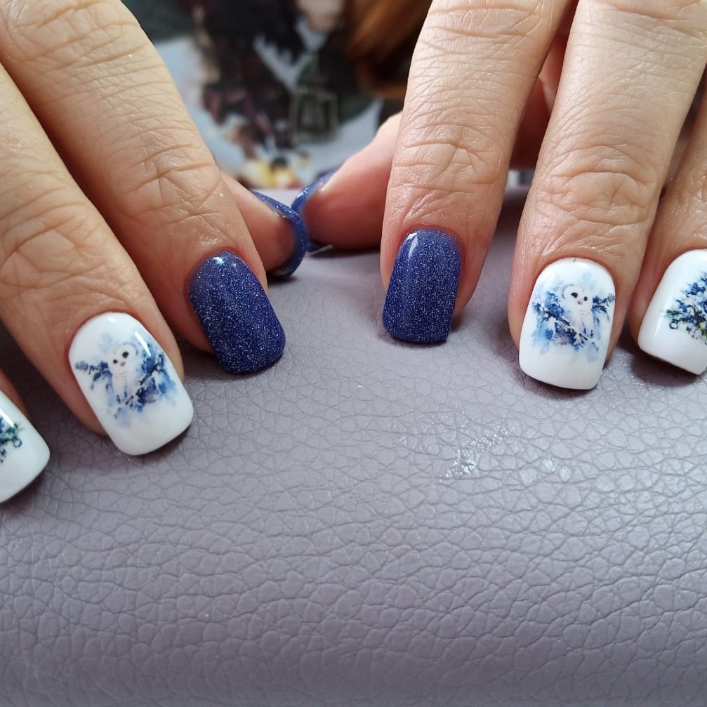 Маникюр комбинированный