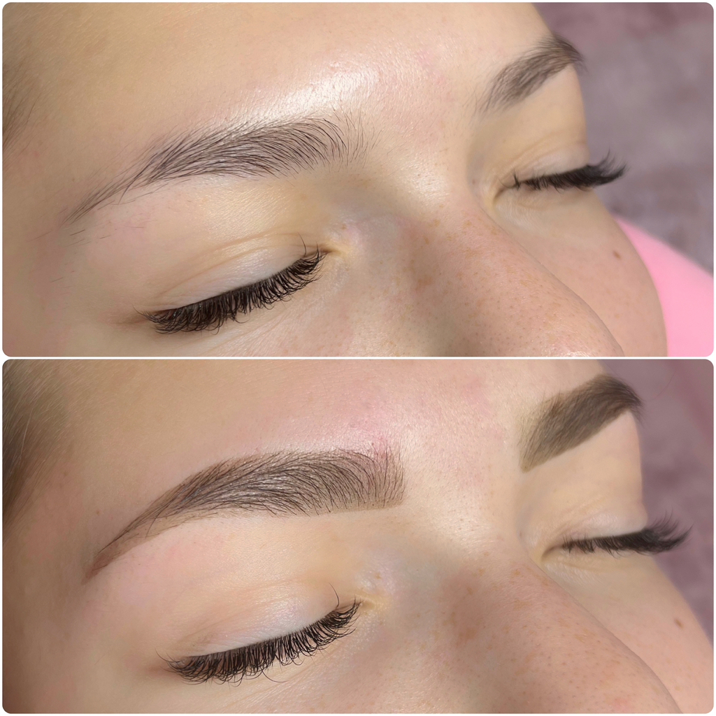 Архитектура бровей с окрашиванием (хна/краска) , коррекция пинцетом