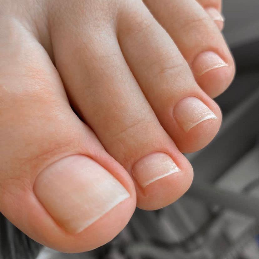 педикюр без покрытия