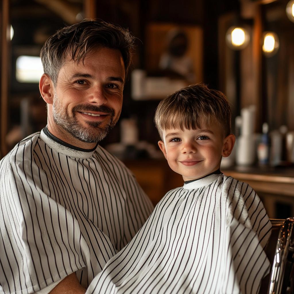 Стрижка Папа+сын