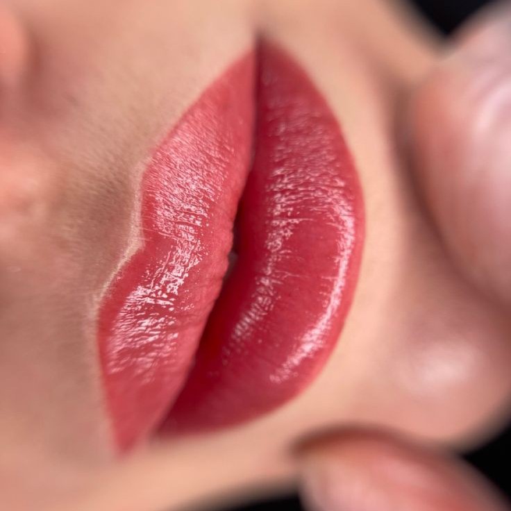 Коррекция акварельных губ|Korrektur aquarelllippen