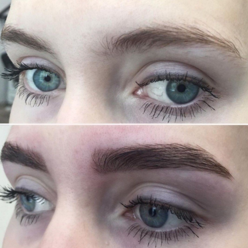 Окрашивание бровей + коррекция