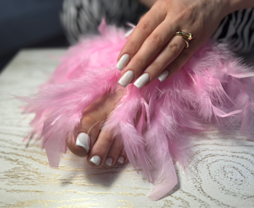 Комплекс :Маникюр + гель лак ( все включено )+ Педикюр + гель лак ( все включено)