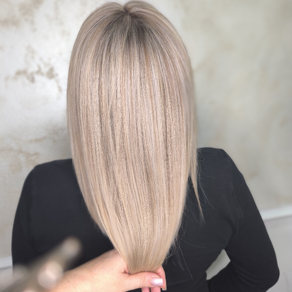 mechas para el pelo largo
