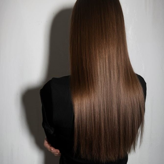 Ботокс ( в горячей технике). Длинные волосы (ниже лопаток, от 50 см)