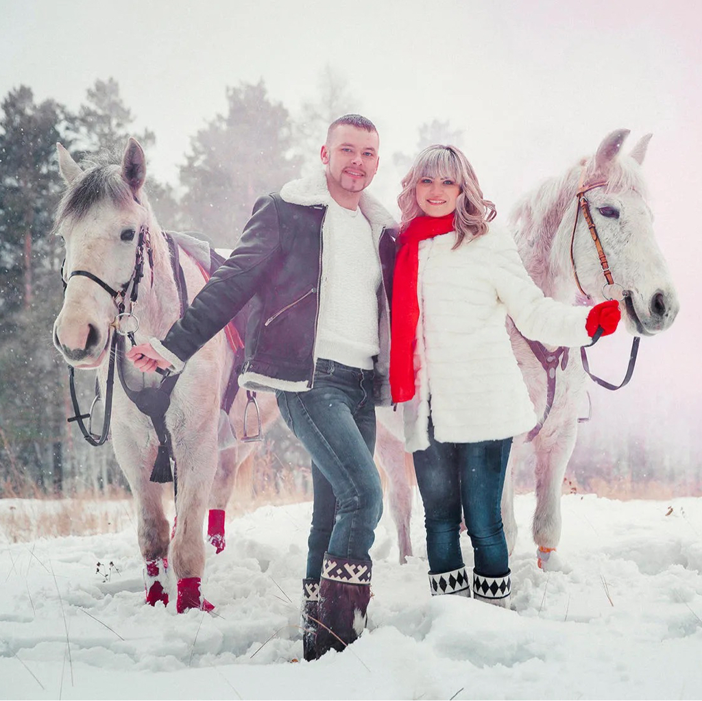 Свидание для двоих💘  НА БЕЛЫХ ЛОШАДЯХ!Сопровождение фото и видео
