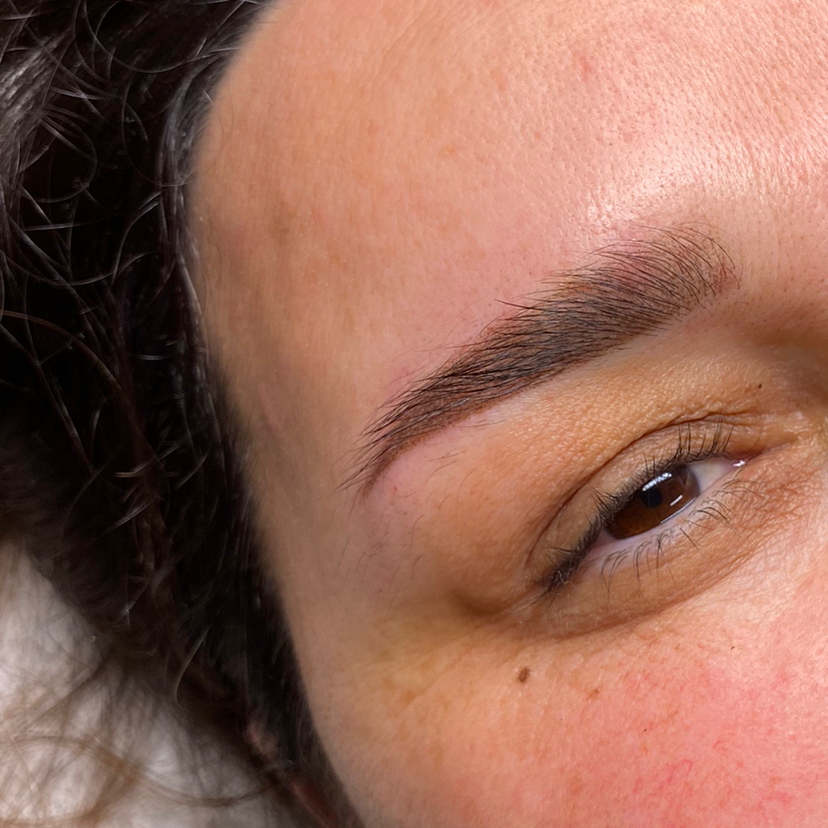 Коррекция через месяц брови