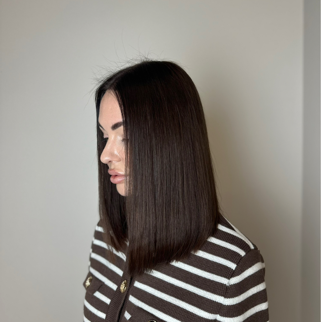 Окрашивание корней+глазирование цвета