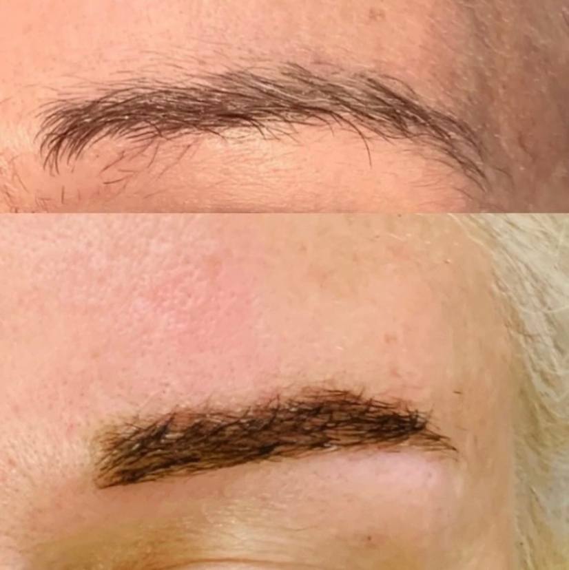 Окрашивание бровей краской