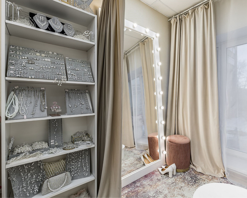 Примерка верхней одежды (отдельно, без платья)