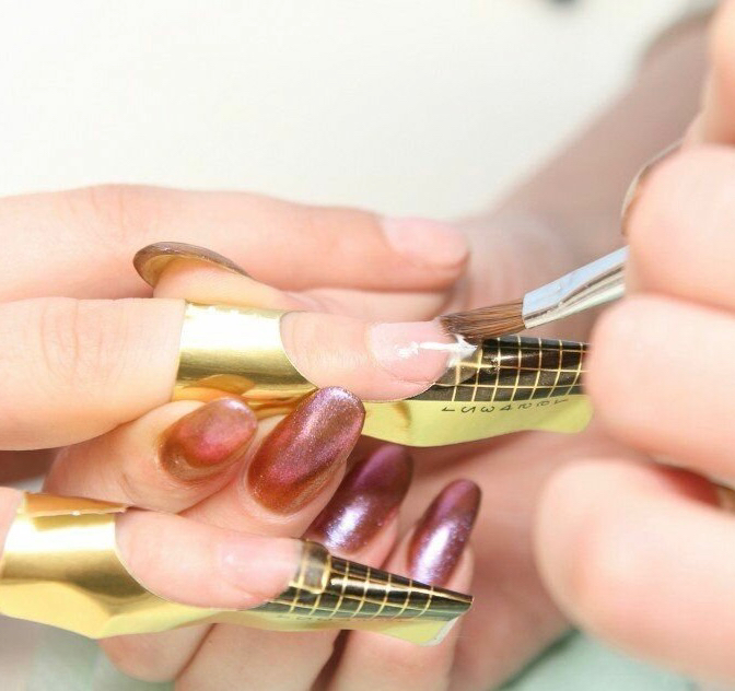 Наращивание 1 ногтя (длина )