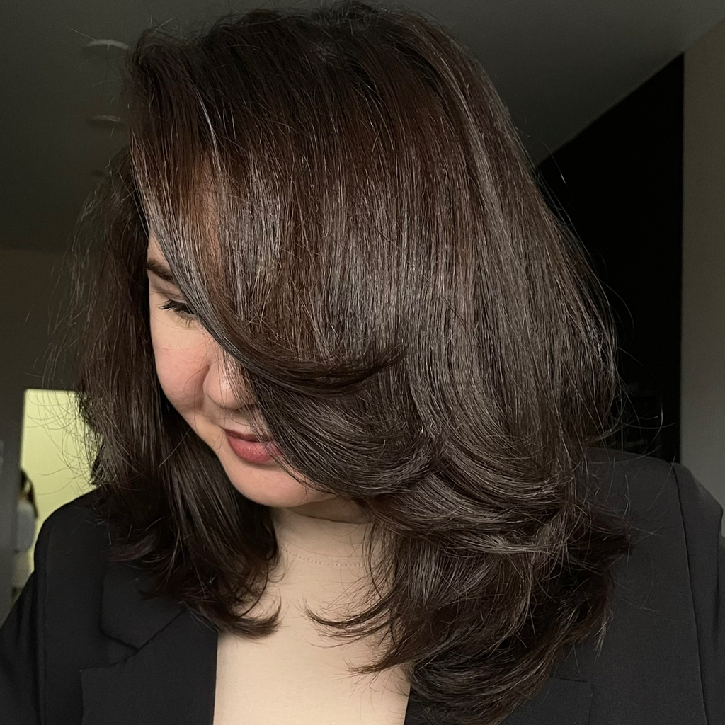 Окрашивание длины тон в тон/темнее+Стрижка