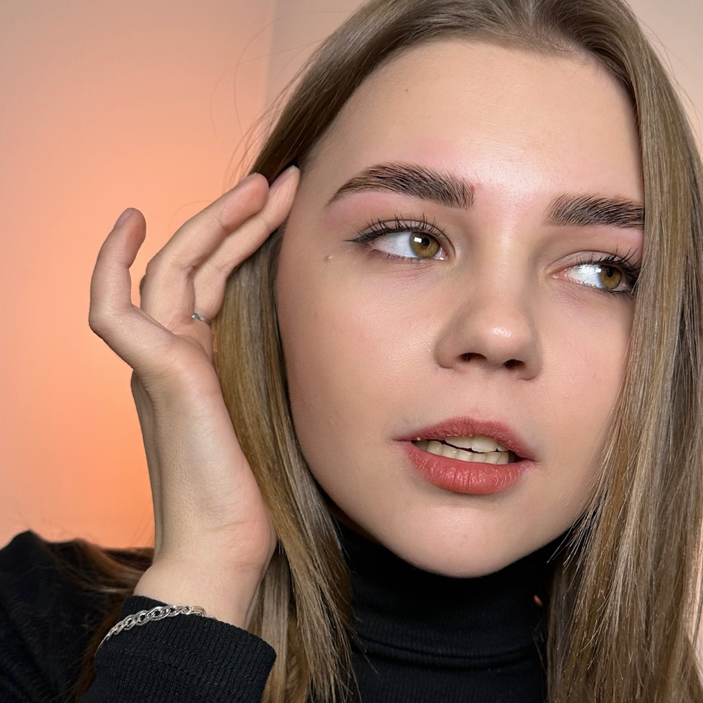 ОКРАШИВАНИЕ БРОВЕЙ — без коррекции — увлажнение, окрашивание краской/хной