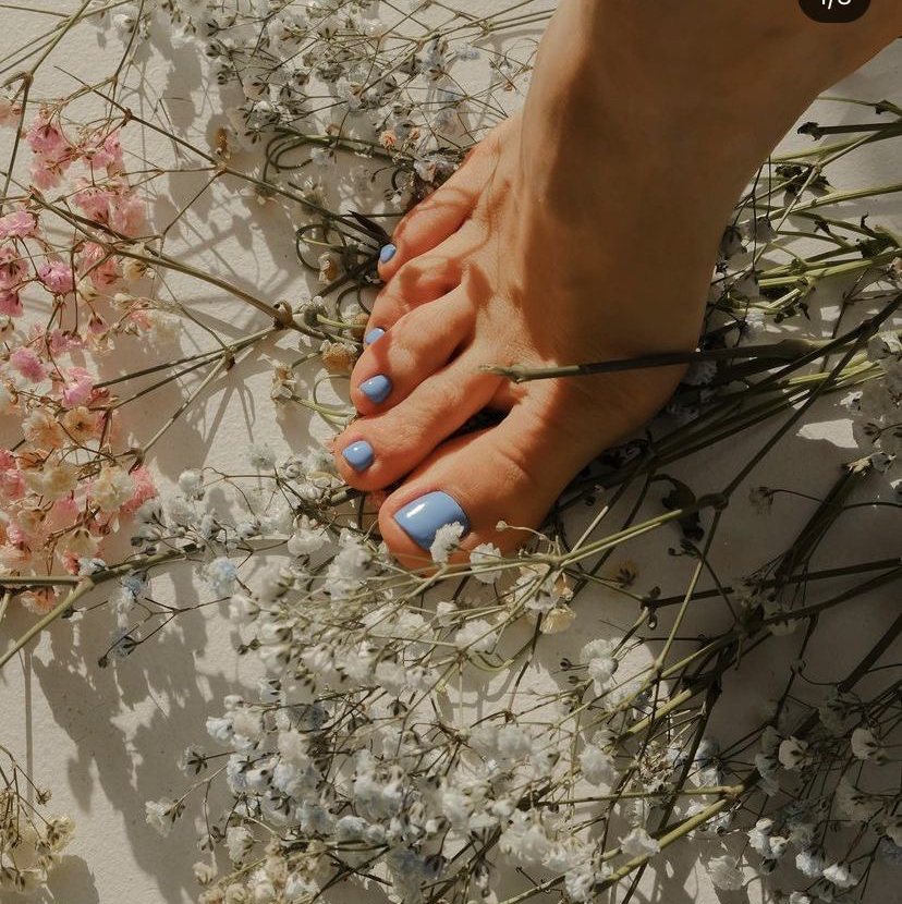 Обработка пальчиков и стопы с покрытием