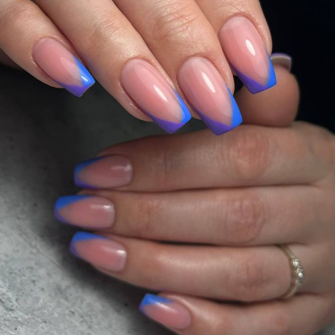 Коррекция гелевых ногтей + комби маникюр + покрытие гель лак