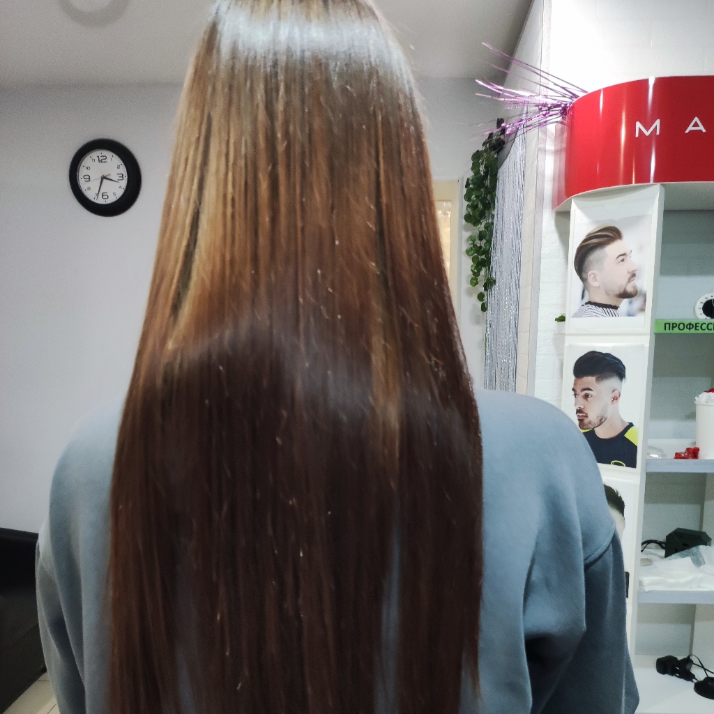 Кератиновое выпрямление волос более 40 см