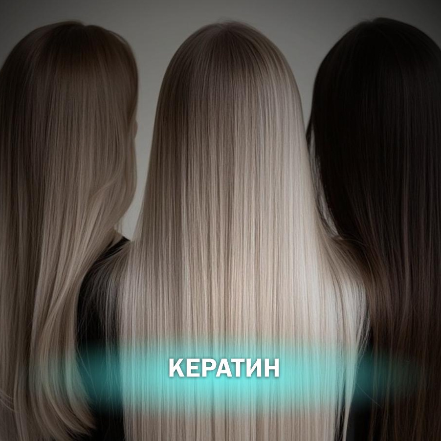 Кератиновое выпрямление волос