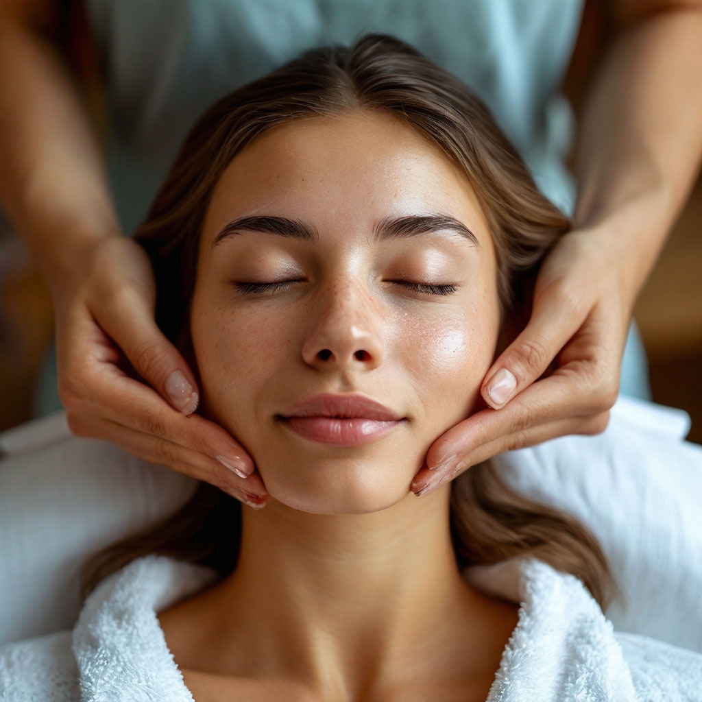 Ручной массаж лица класический