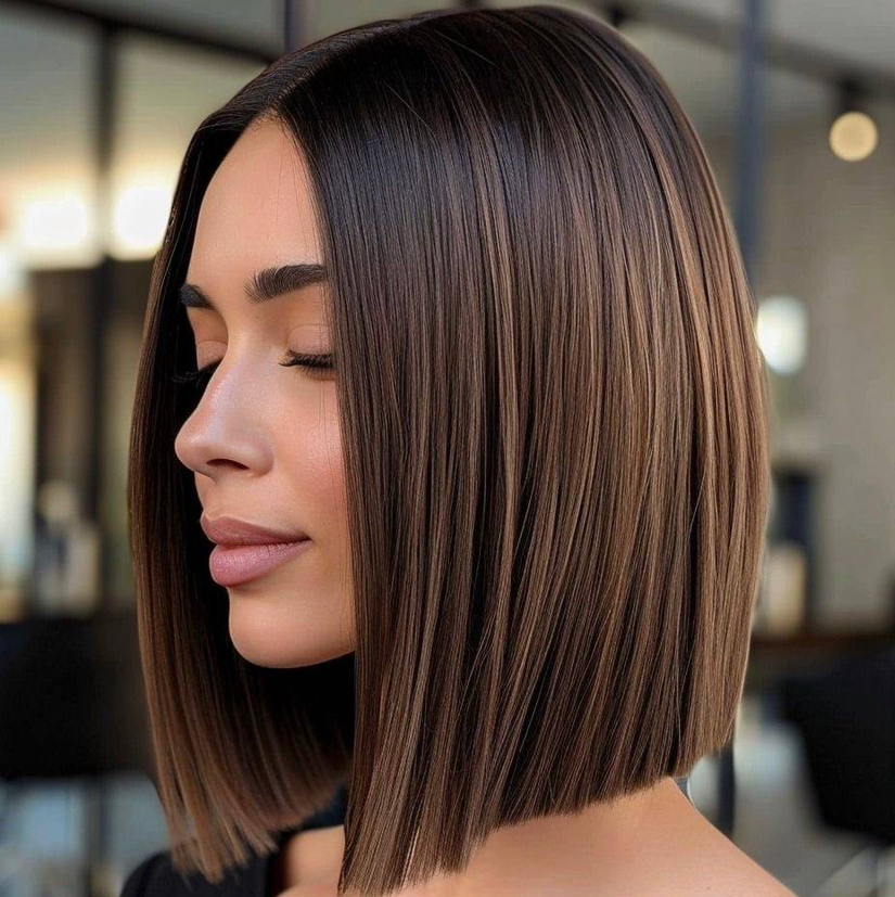 женская стрижка (средние волосы)