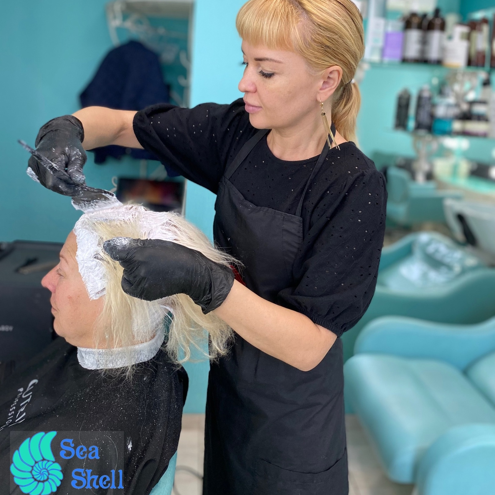 Окрашивание волос сложное средние (C:EHKO)