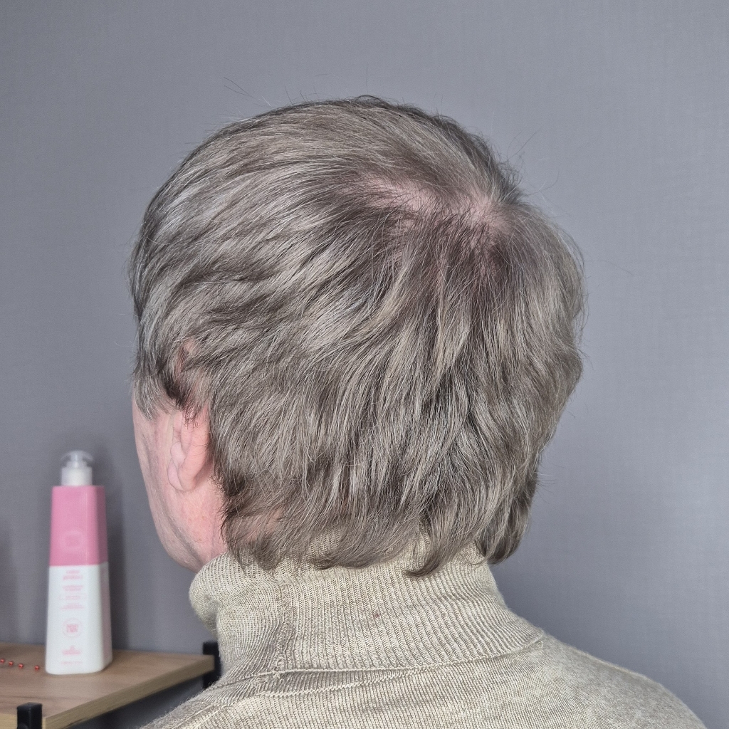 Стрижка мужская + камуфляж седины