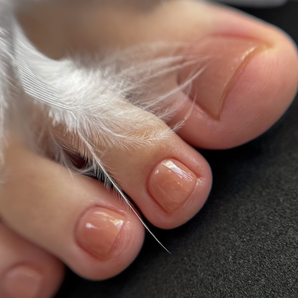 Маникюр с покрытием + педикюр пальчики с покрытием