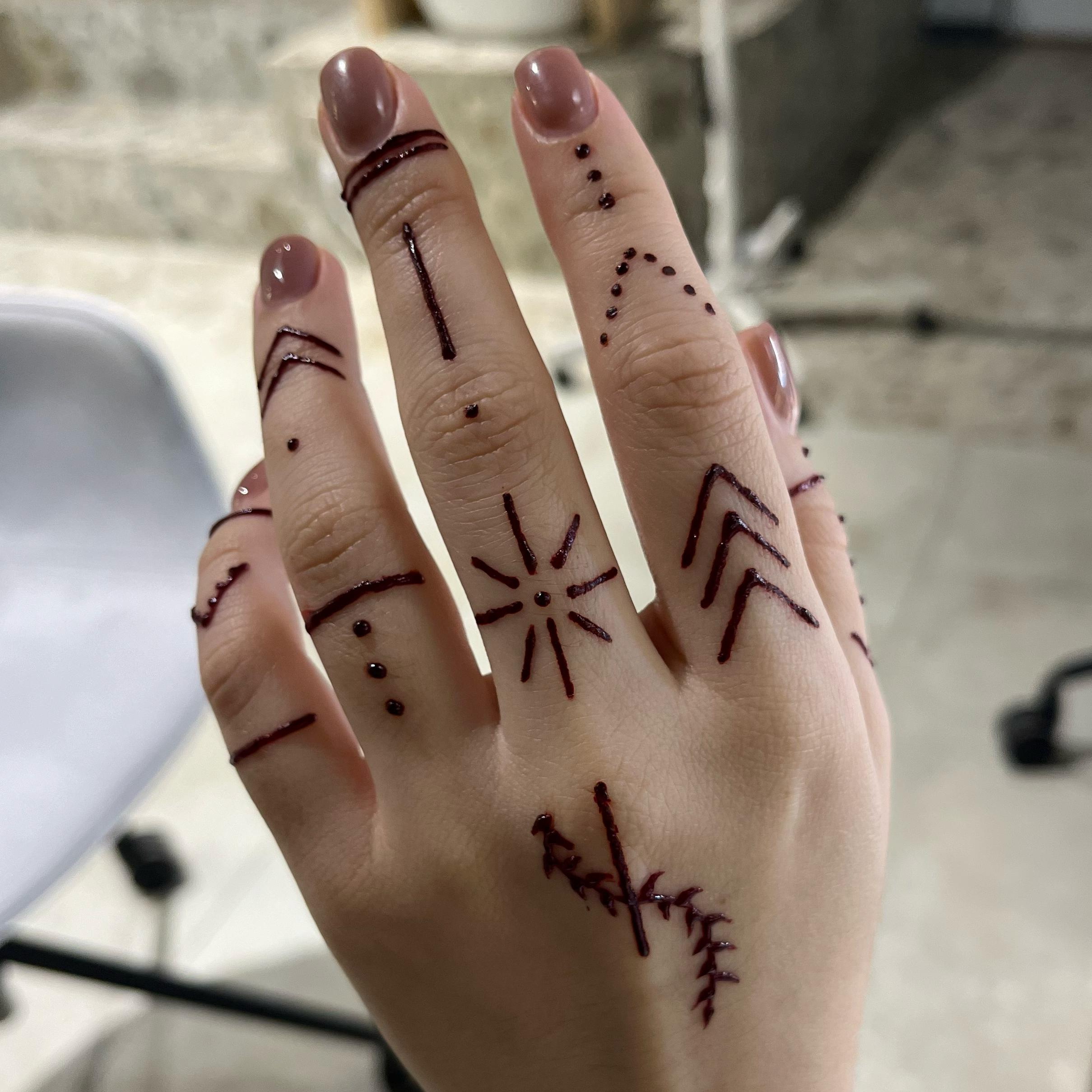 Рисунок хной. Мехенди.