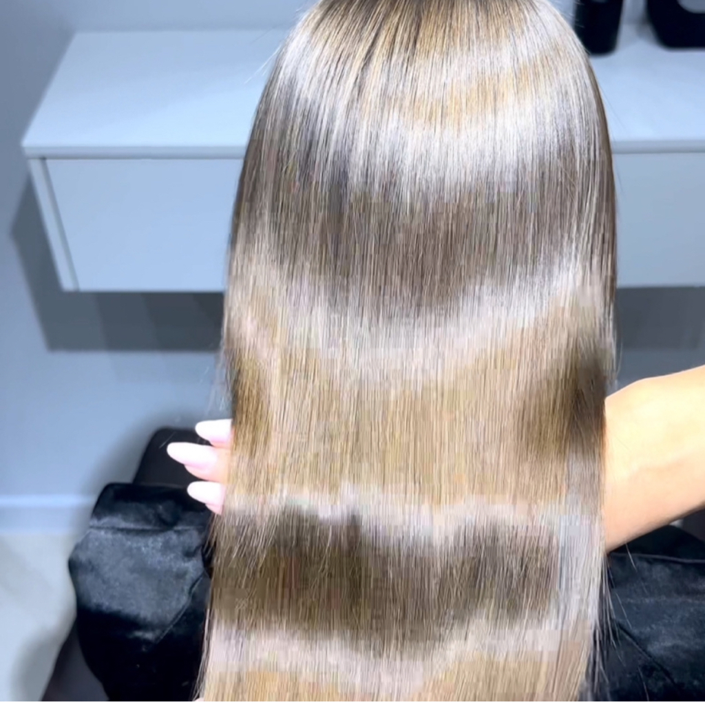 Восстановление волос + Выпрямление волос по краевой