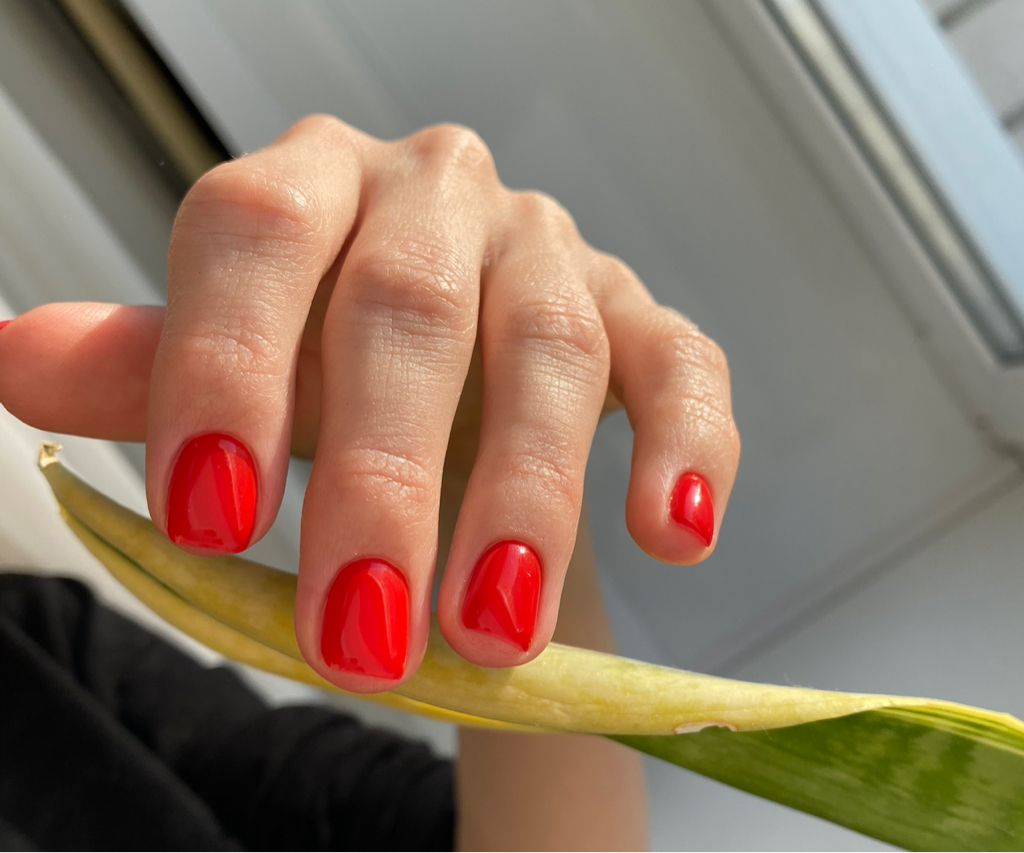 Маникюр + однотонное покрытие