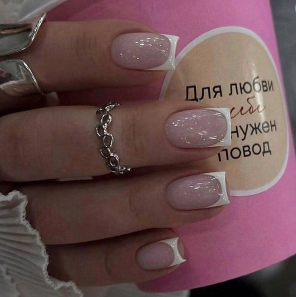 Маникюр без покрытия+укрепление