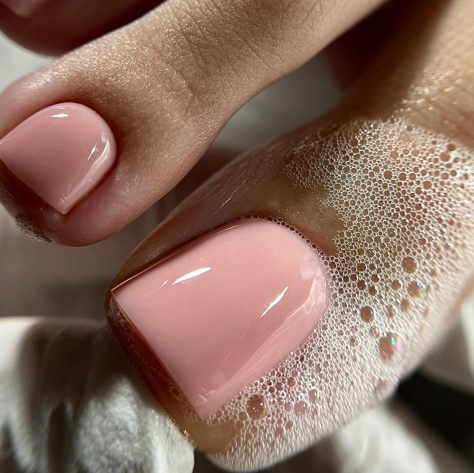 Педикюр пальчики с покрытием гель лак + Smart pedicure