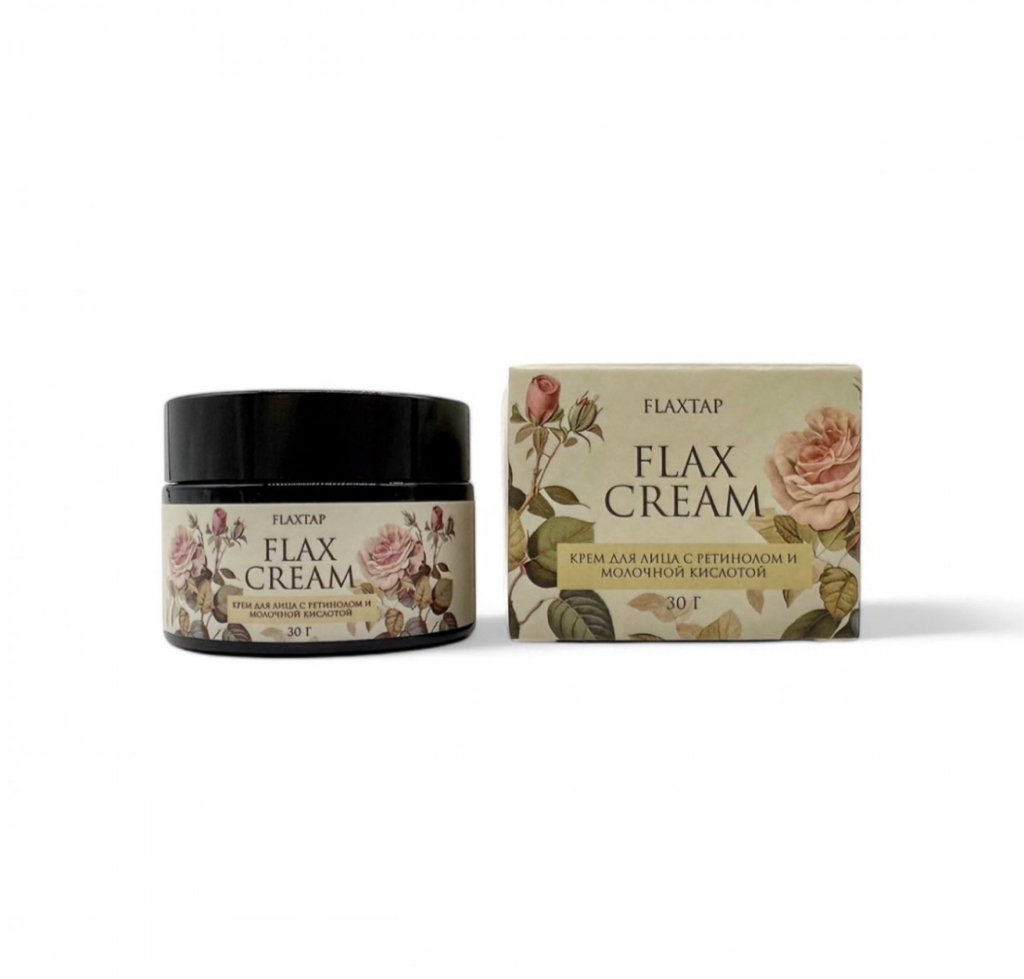 Крем для лица с ретинолом и молочной кислотой FlaxCream - 30гр