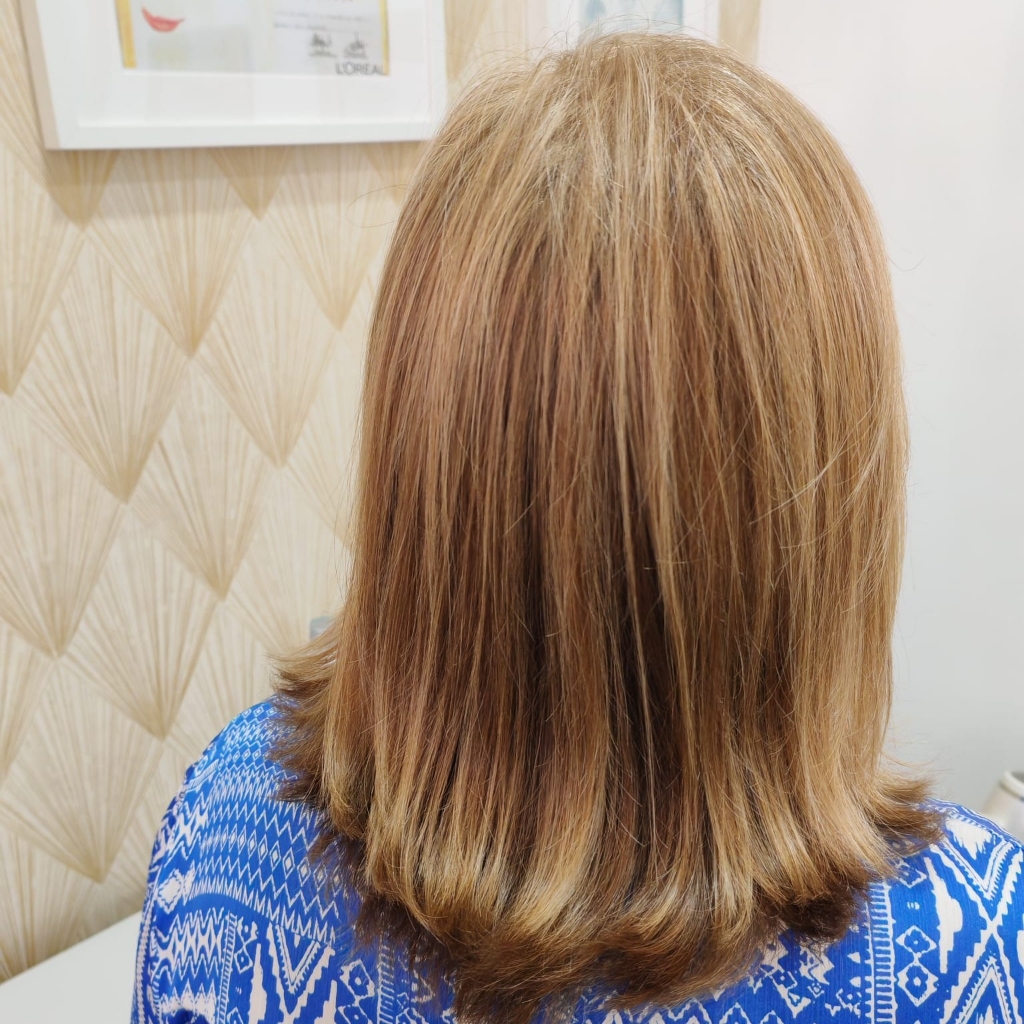corte com brushing