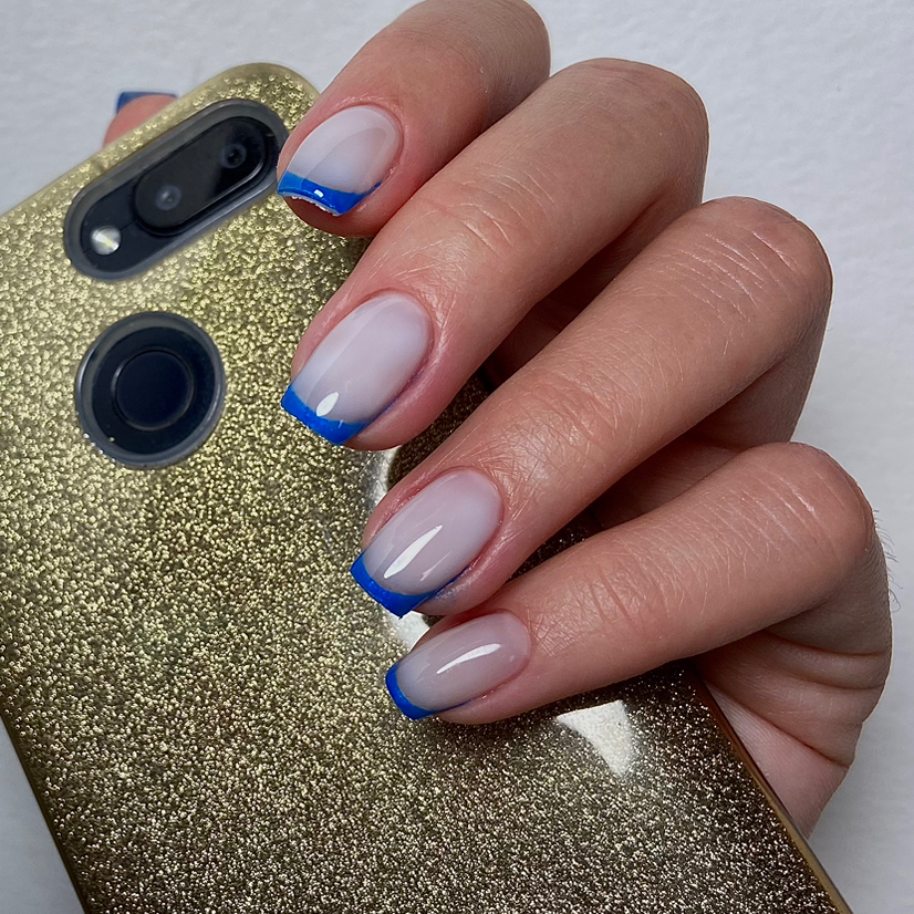 Маникюр с покрытием гель-лак Дизайн френч