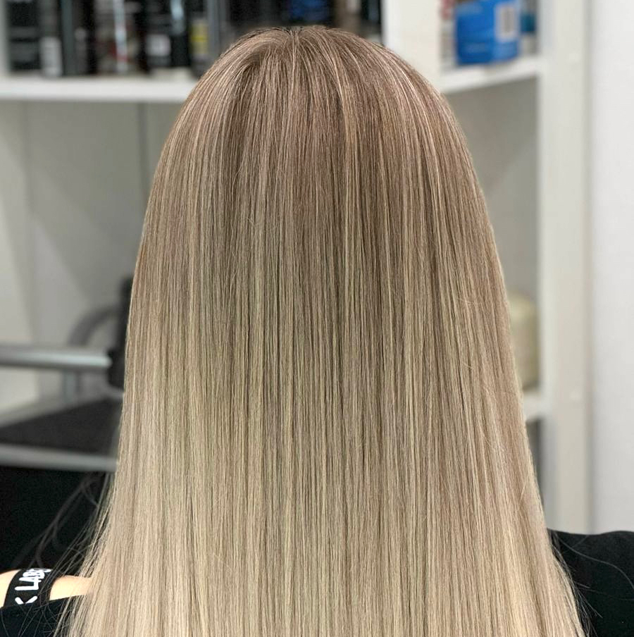 Air Touch, длинные волосы