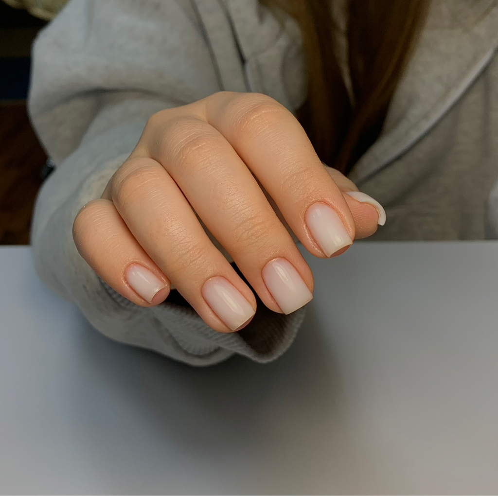 Комбинированный маникюр+покрытие с укреплением