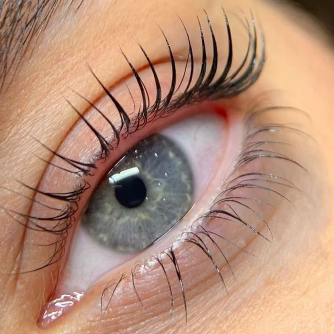 Ламинирование ресниц + окрашивание