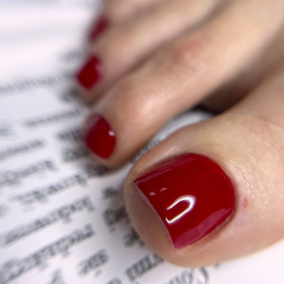 Педикюр (пальчики) с покрытием гель-лак