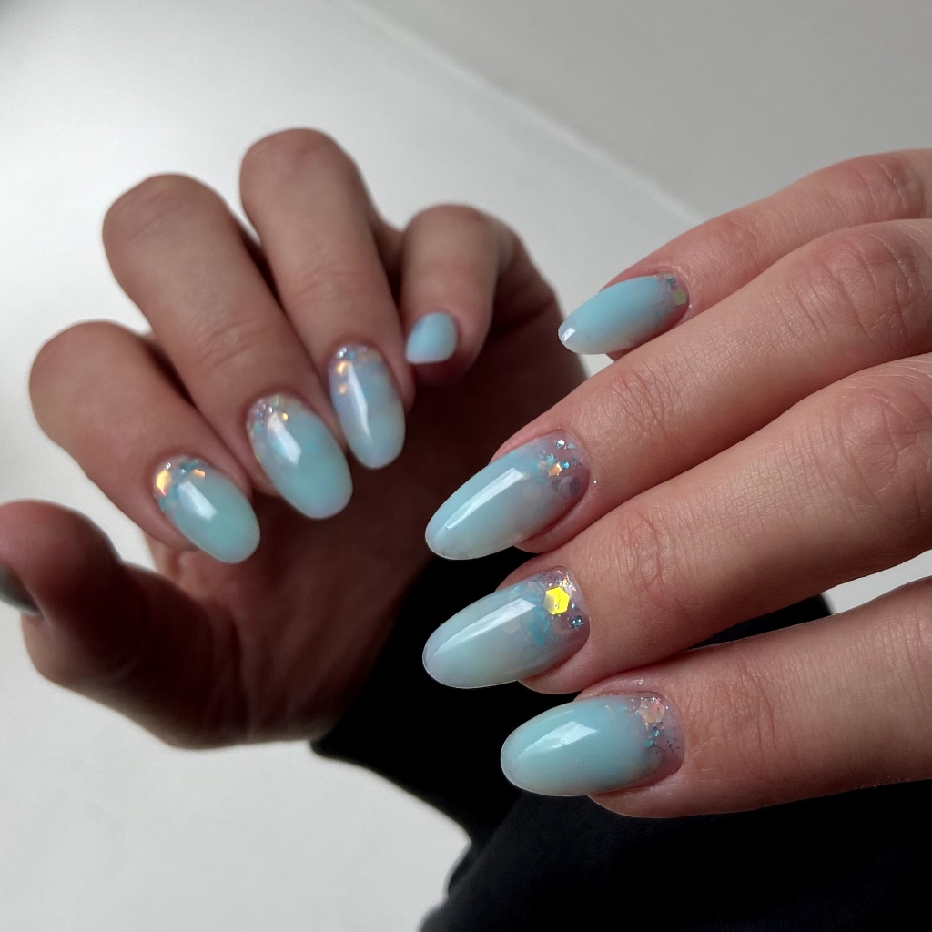 Растяжка блестками