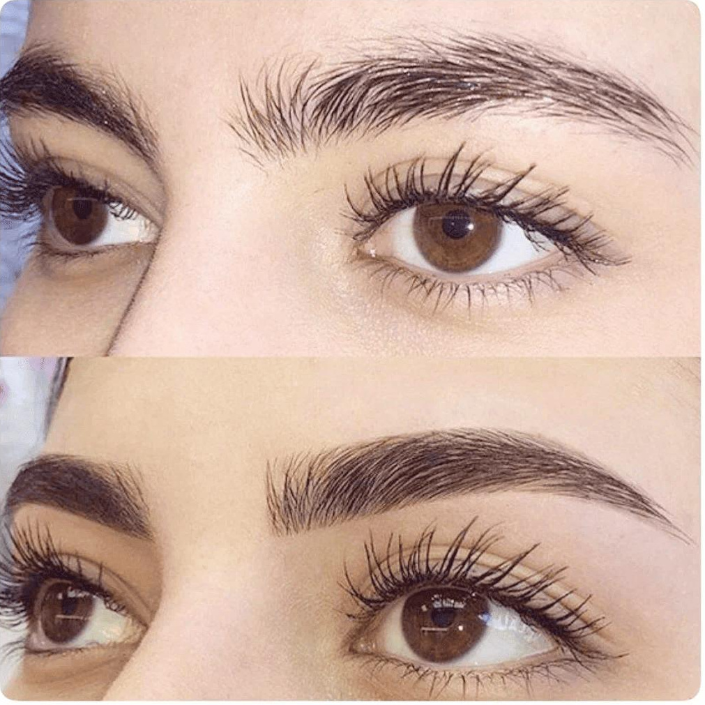 Коррекция бровей+ окрашивание