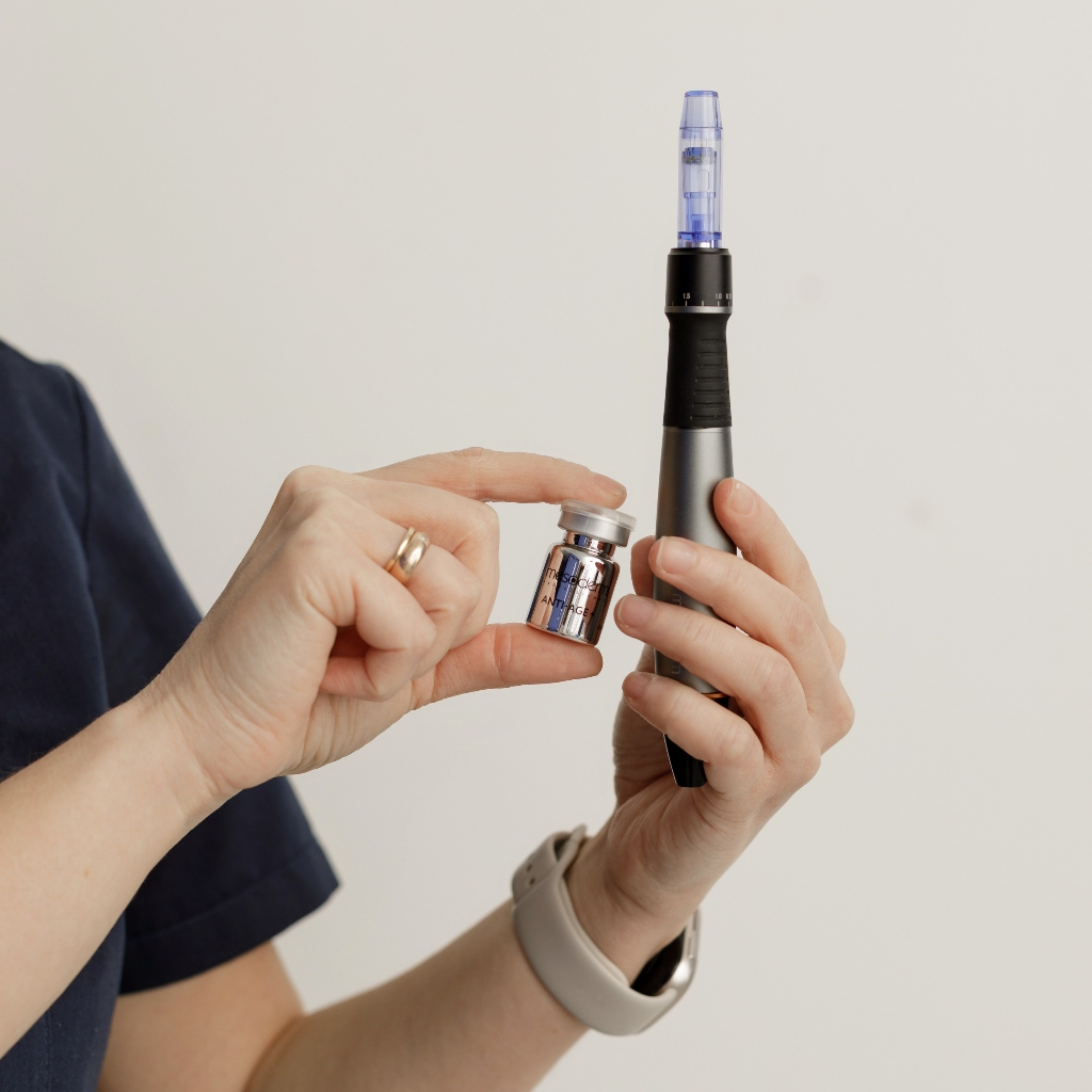 Фракционная мезотерапия  ( лицо + шея )