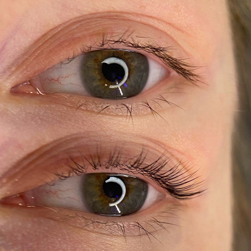 Ламинирование ресниц + оформление бровей (с коррекцией и окрашиванием)