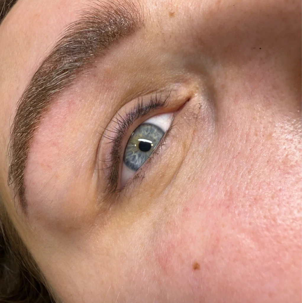 Пудровые брови