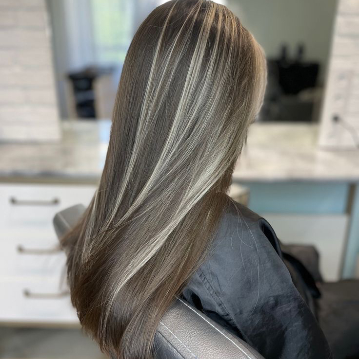 мелирование средняя длина волос